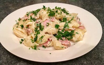 Bacon & onion pasta