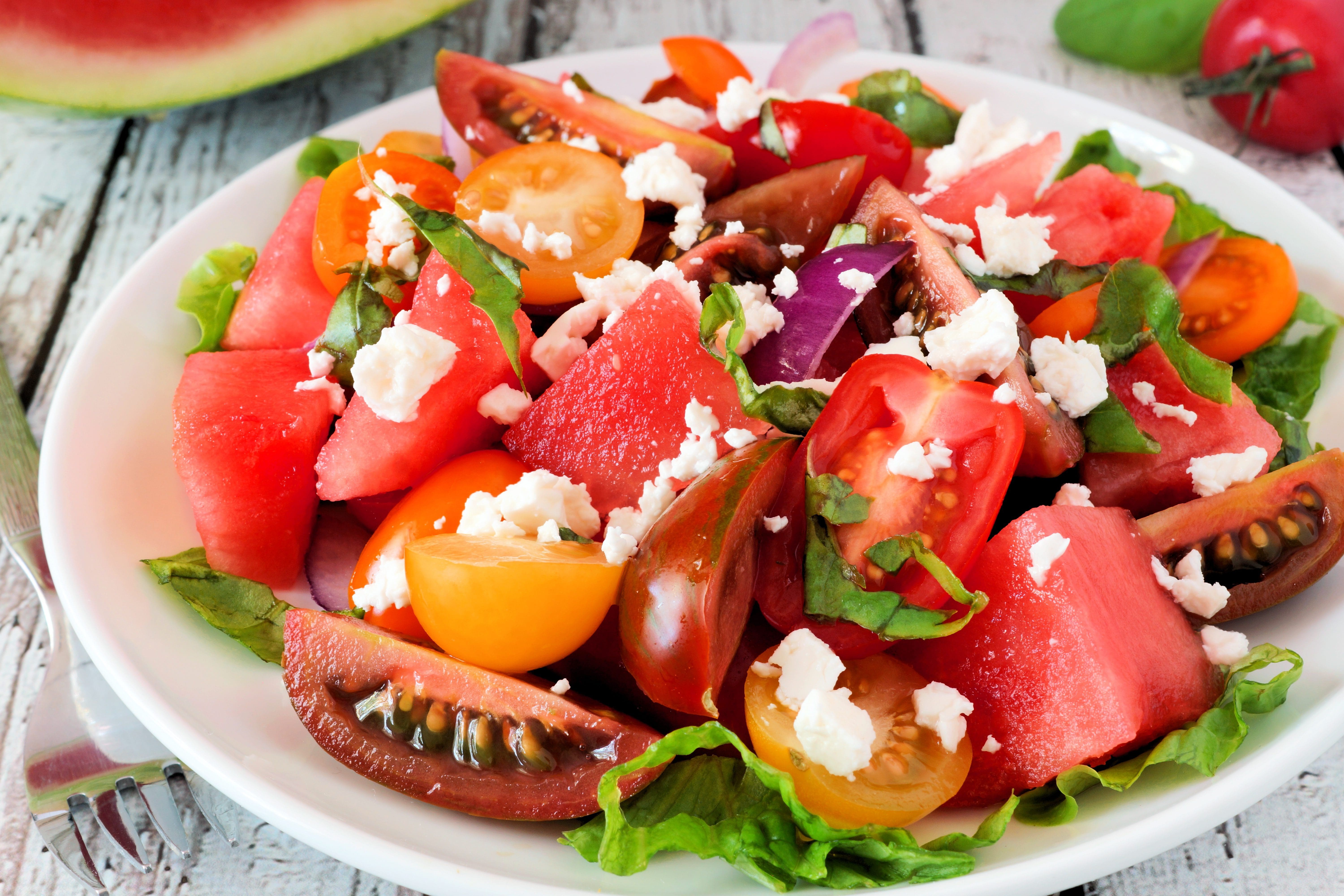 TOMATO, MELON & FETA SALAD