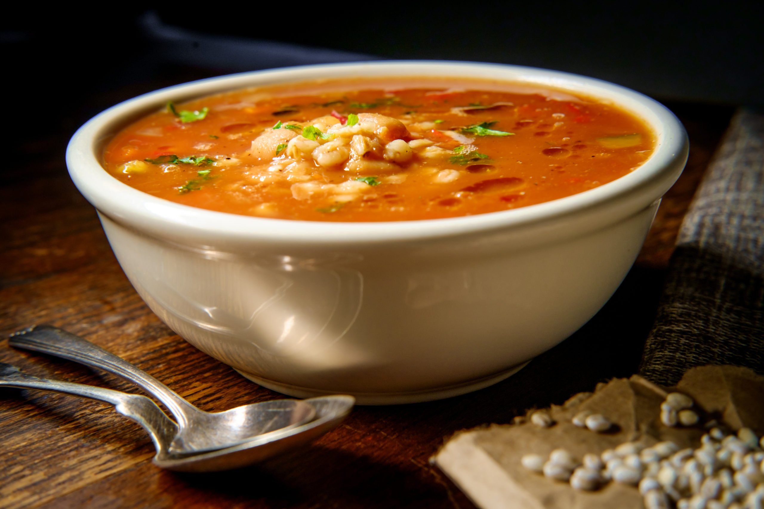 CANNELLINI BEAN, PANCETTA & THYME SOUP - Paul Wallace Fitness